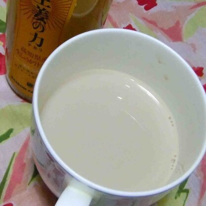 こんばんは！粉の生姜湯を切らしていたので、　生姜力という液体のジュースみたいなので作りました。
生姜暖まるし、健康にも良さそうですね♪ごちそうさまでした！！